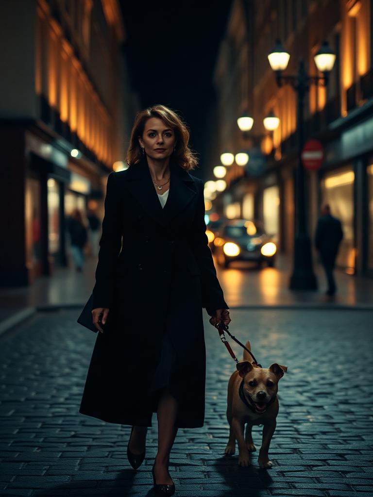 Claire, Neighbour walking her dog