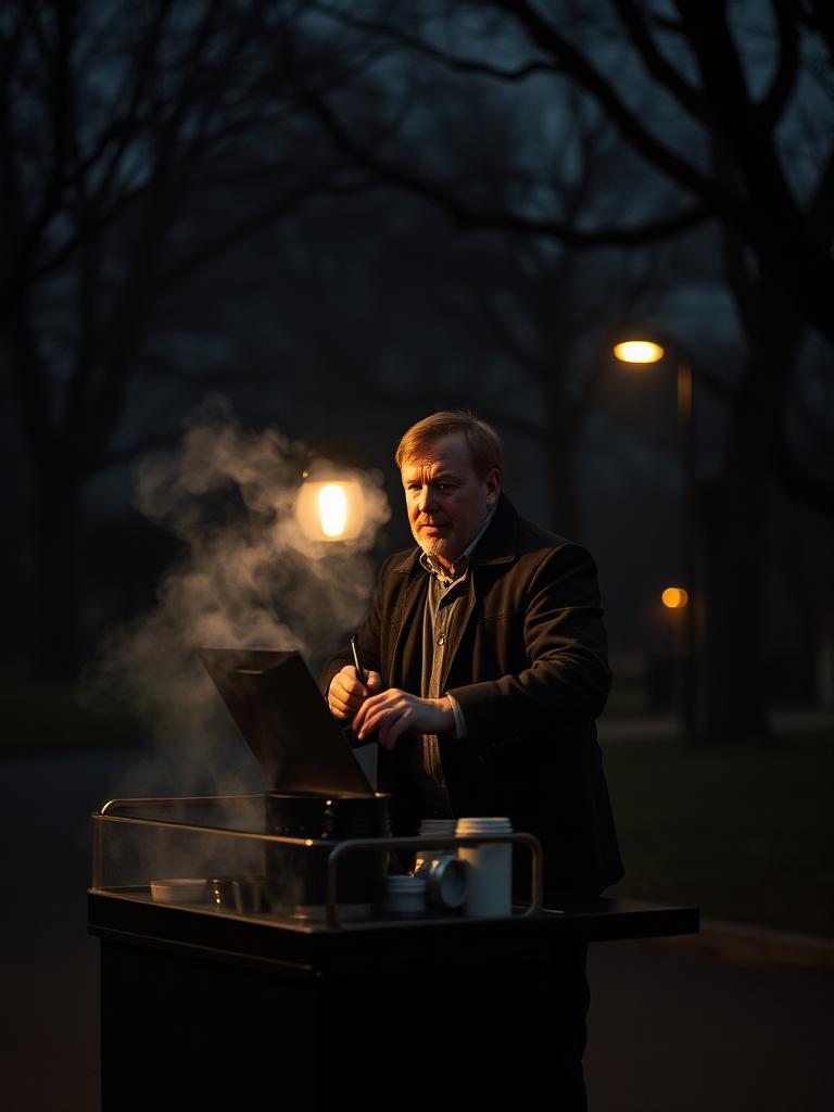 Oliver, Coffee cart owner