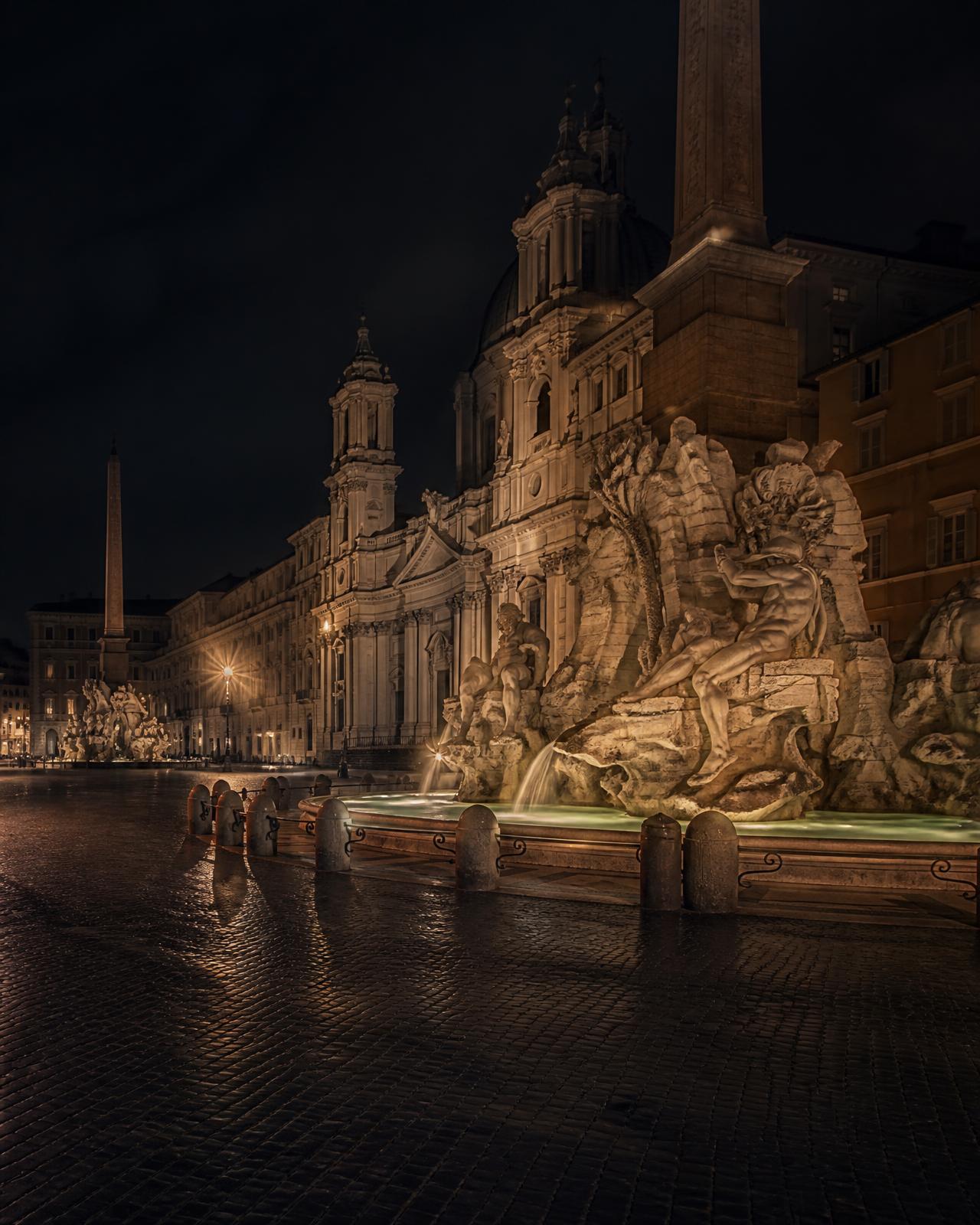 Rome — Historic Piazza at night